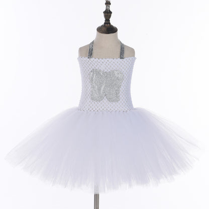 Halloween Character Cosplay Clothes Tooth Fairy Princess Dress White Pettiskirt Festival Costume