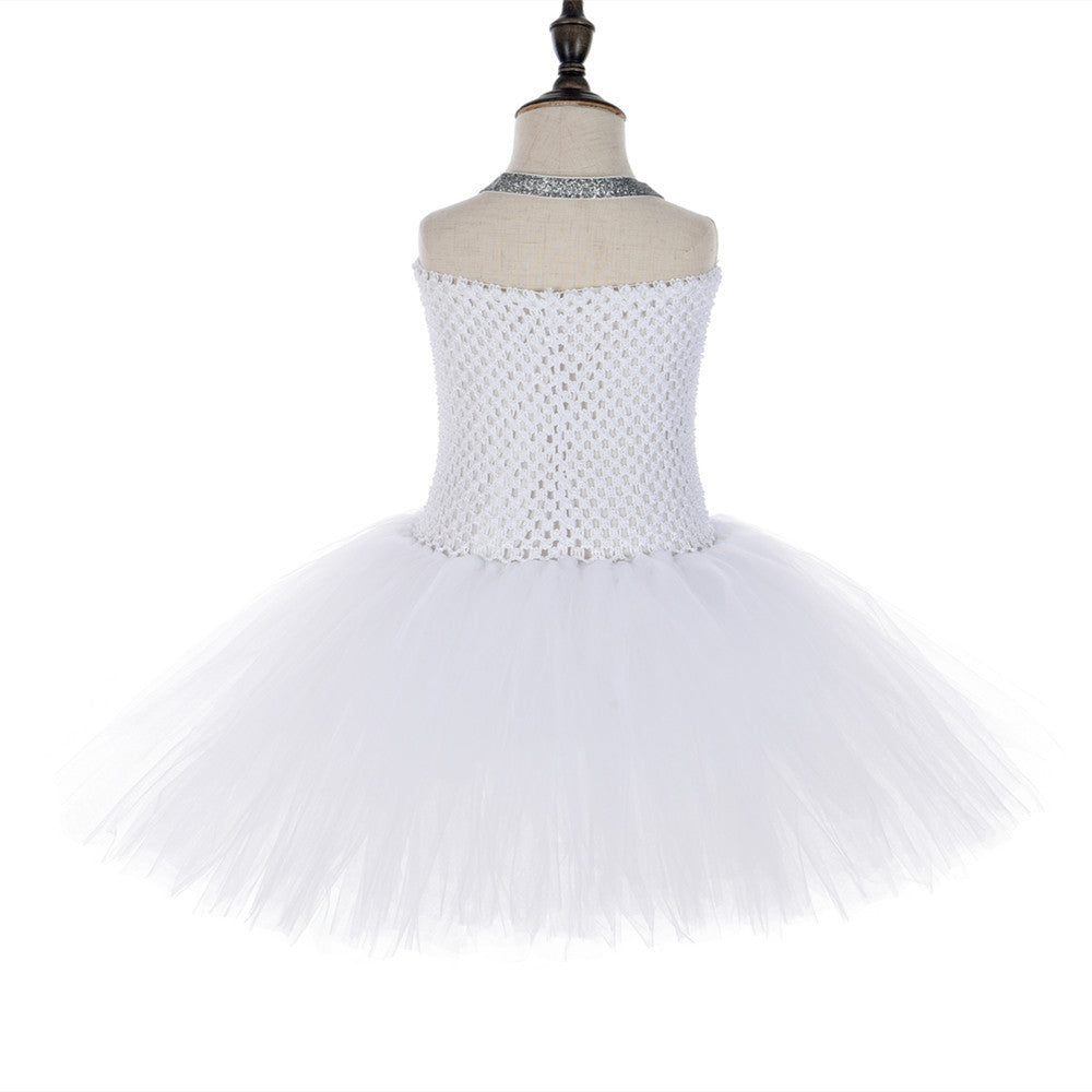 Halloween Character Cosplay Clothes Tooth Fairy Princess Dress White Pettiskirt Festival Costume